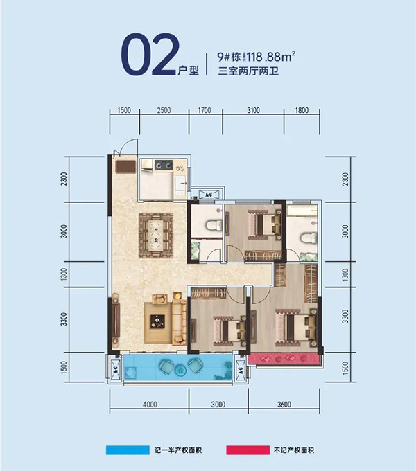 醴陵市贰号公馆02户型