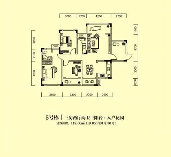 株洲市跃达幸福里5#01/04户型