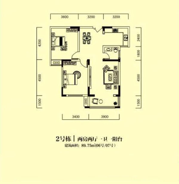 株洲市跃达幸福里2#06/07户型