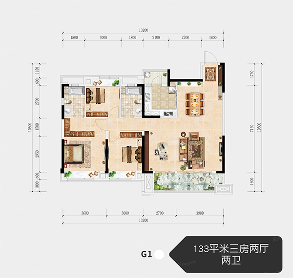 醴陵市旗滨公园里G1户型