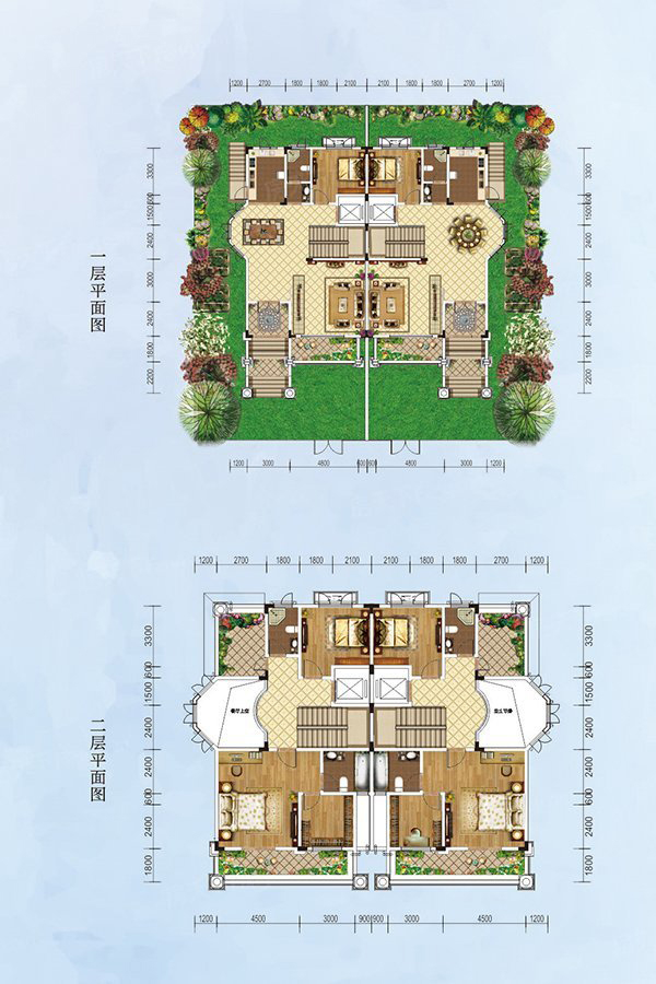 醴陵市壹号公馆双拼户型
