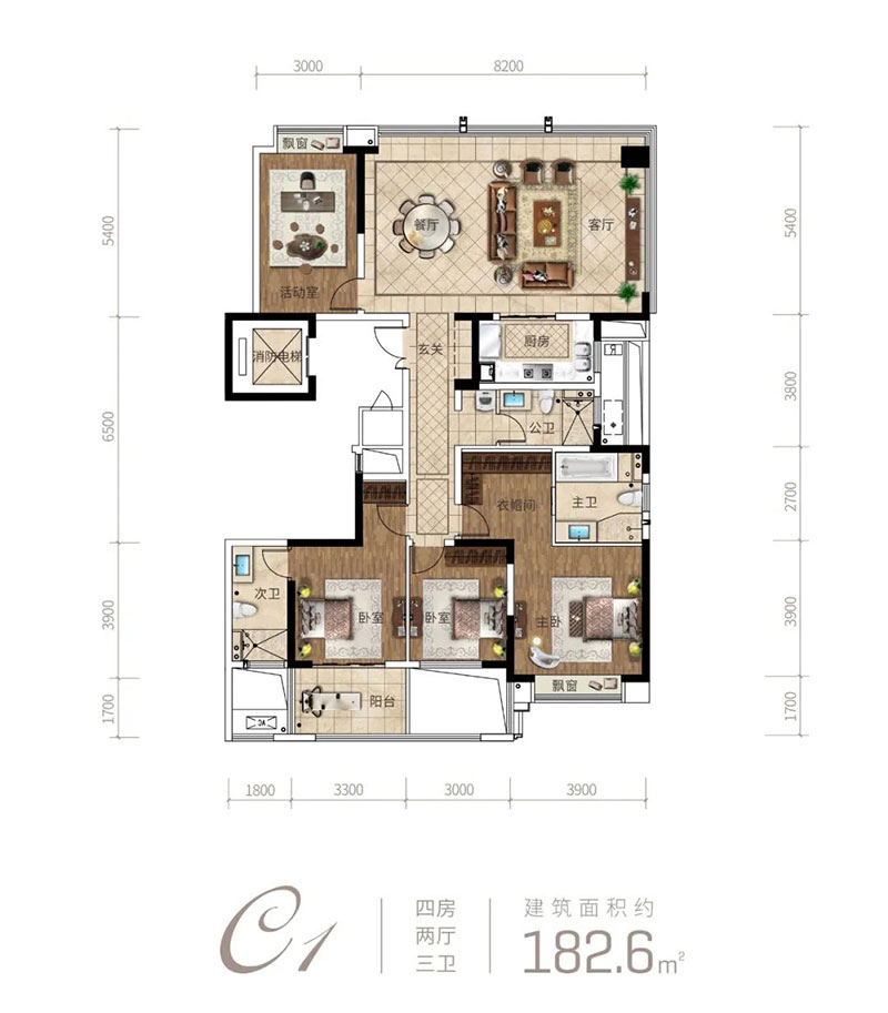 株洲市阅天下C1户型