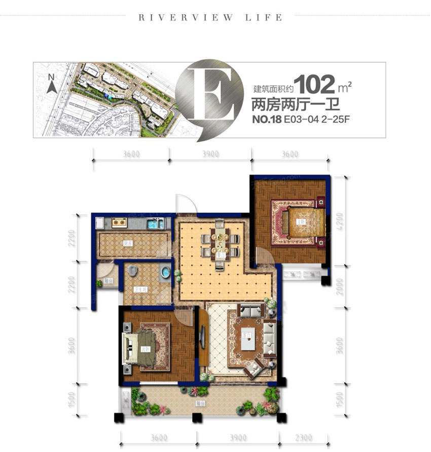 株洲市明珠壹号E户型