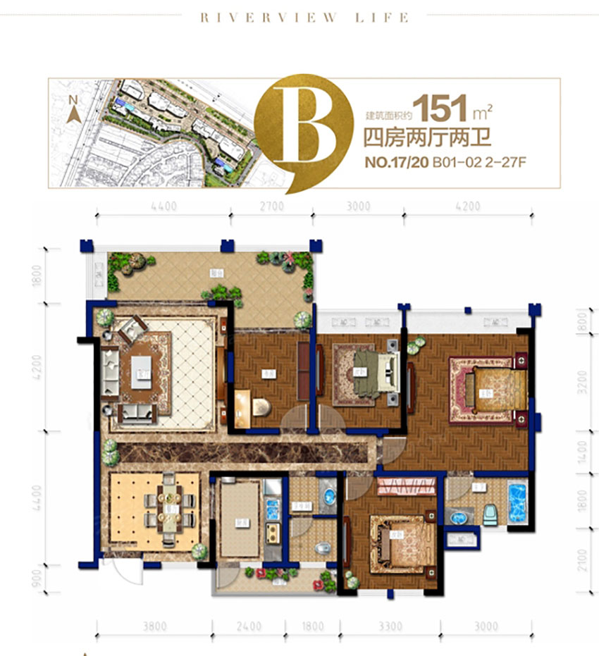 株洲市明珠壹号B户型