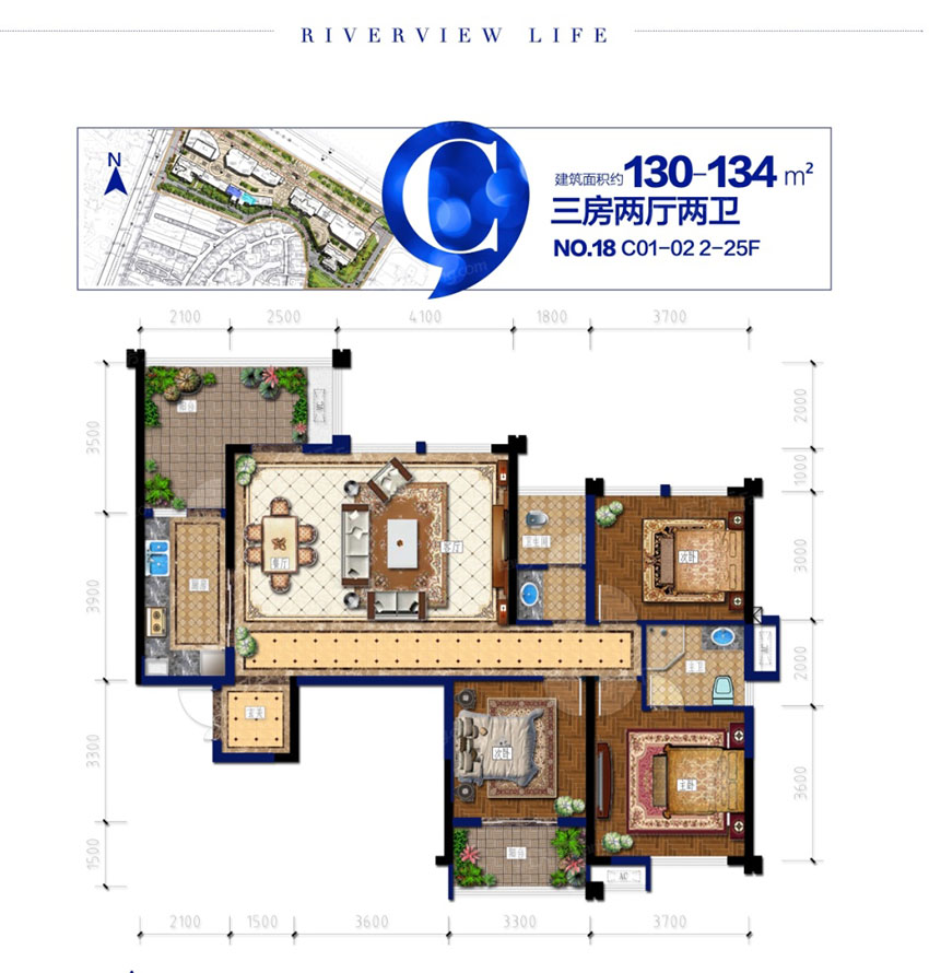 株洲市明珠壹号C户型