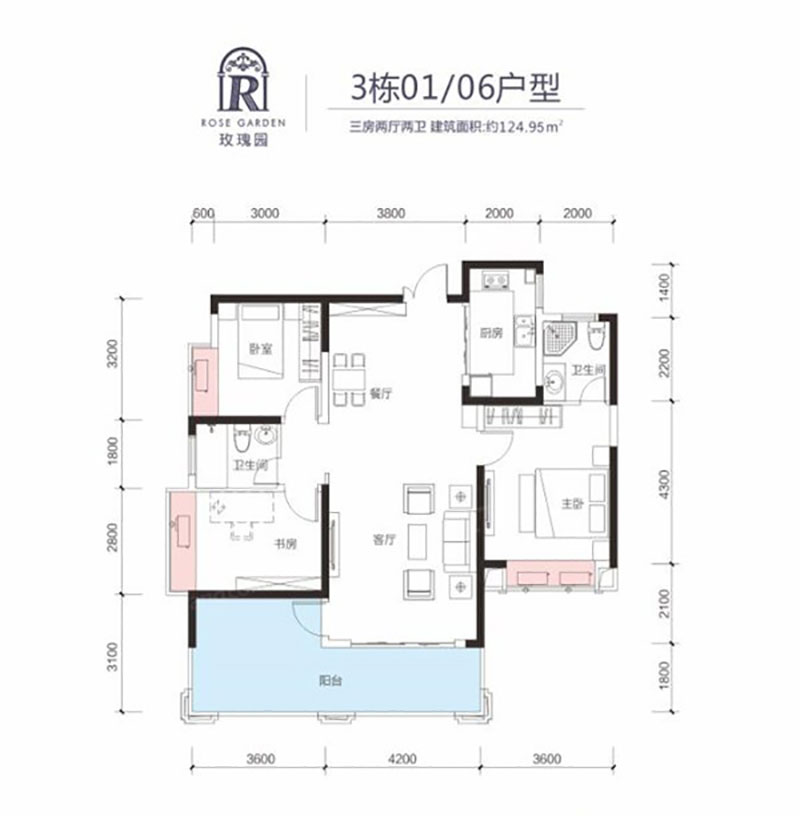 株洲市玫瑰园3#01/06户型