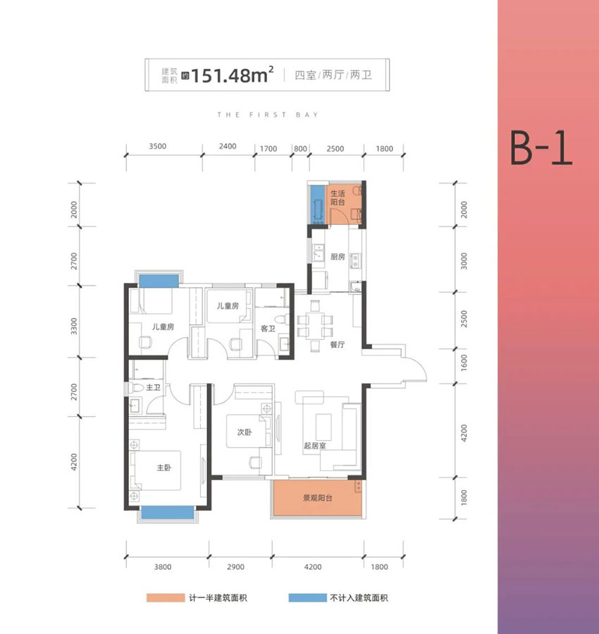 株洲市湘水湾B-1户型