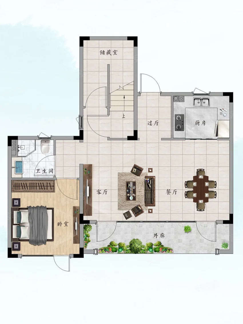 株洲市绿城云栖桃源建面约155㎡户型