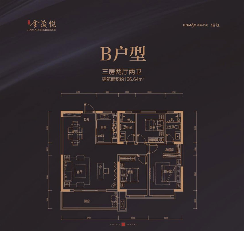 株洲市金茂悦B户型