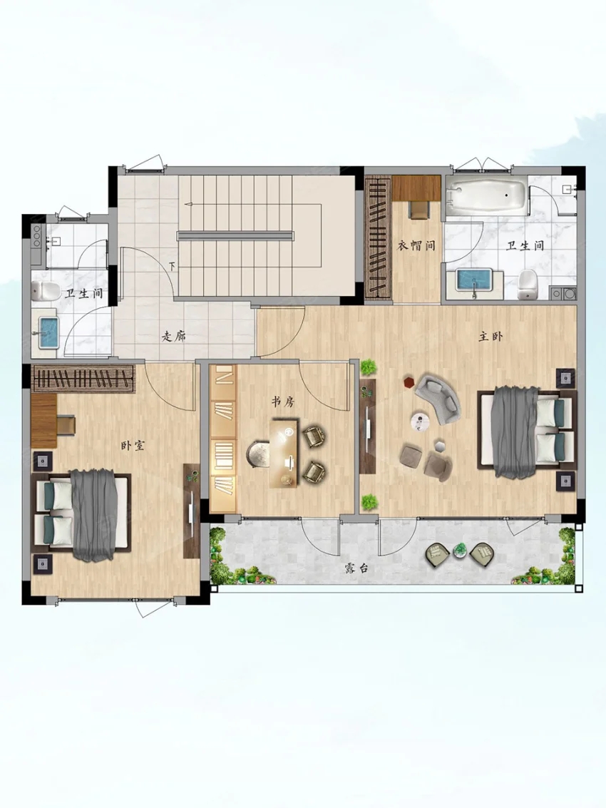 株洲市绿城云栖桃源建面约189㎡户型