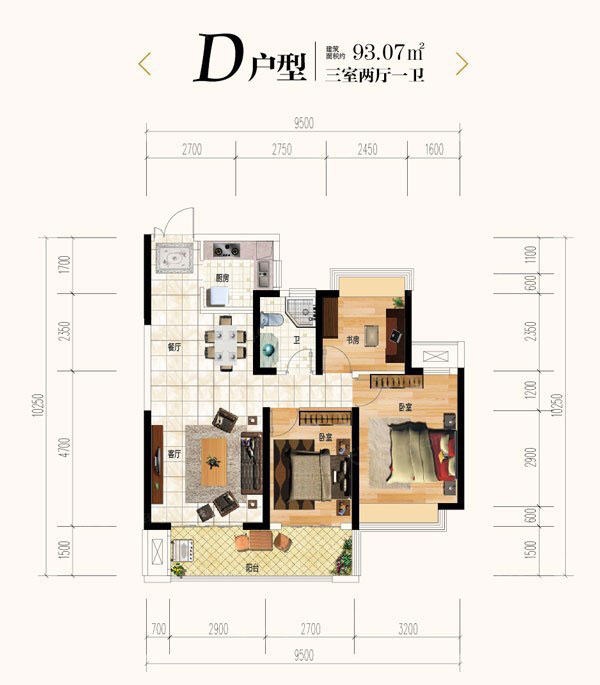株洲市珠峰天池府D户型