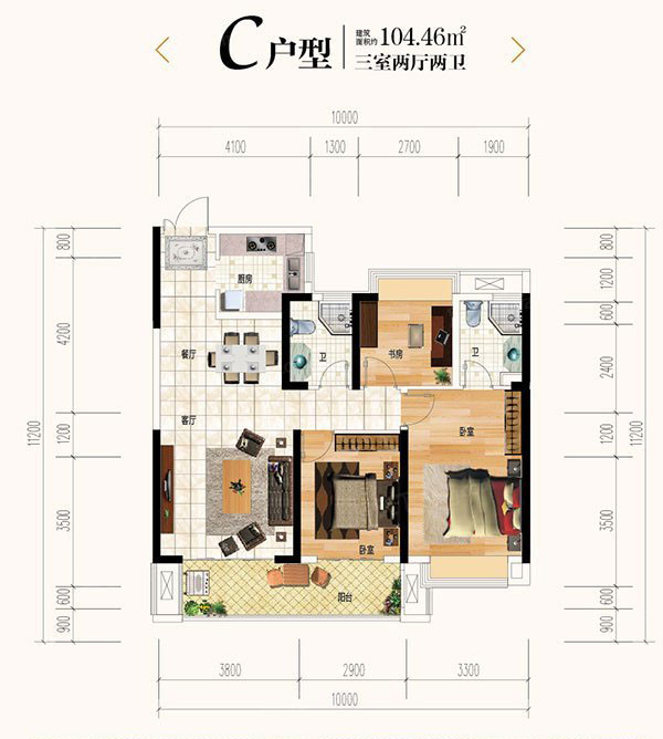 株洲市珠峰天池府C户型