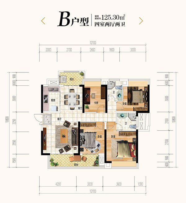 株洲市珠峰天池府B户型