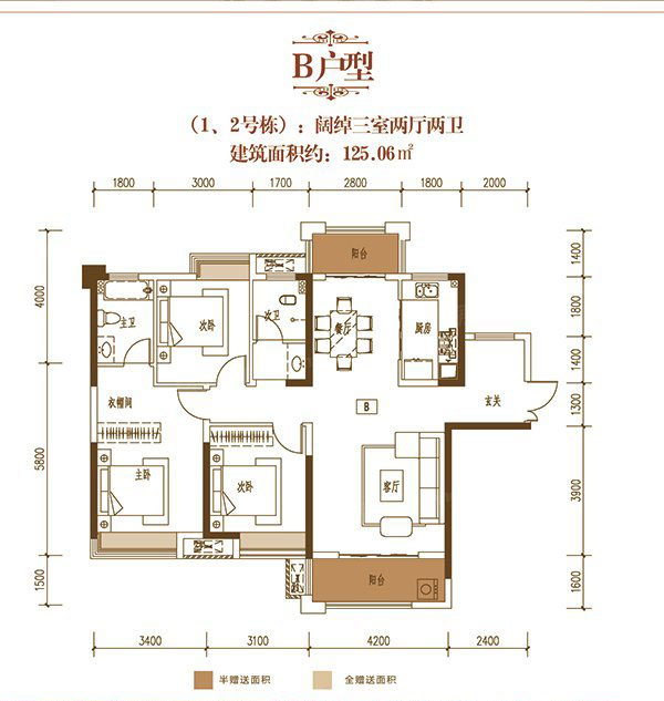株洲市津枫庭苑B户型