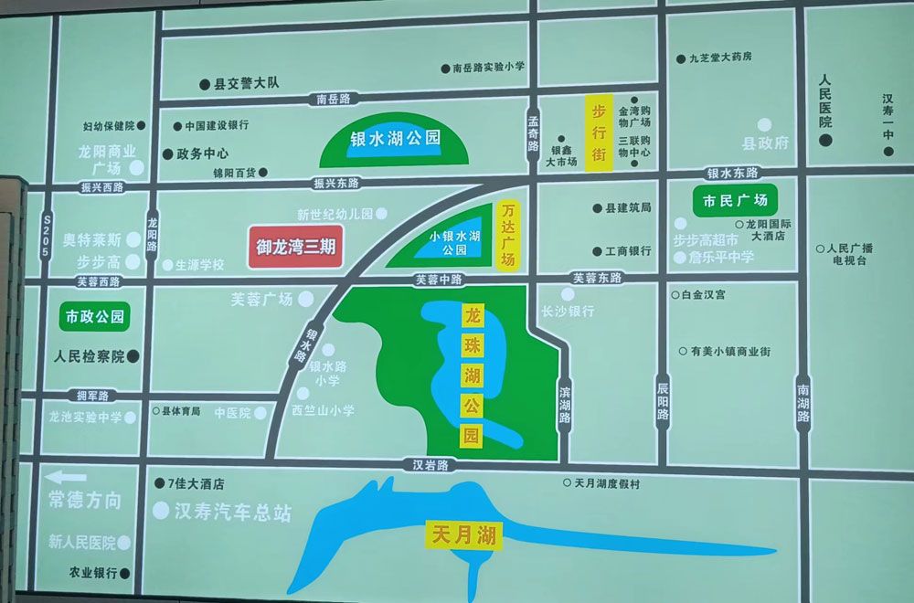 汉寿县御龙湾三期区位图