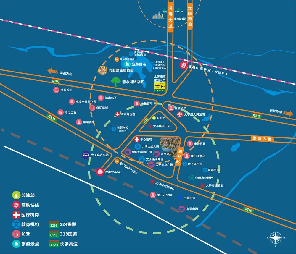 汉寿县康城江山一品区位图