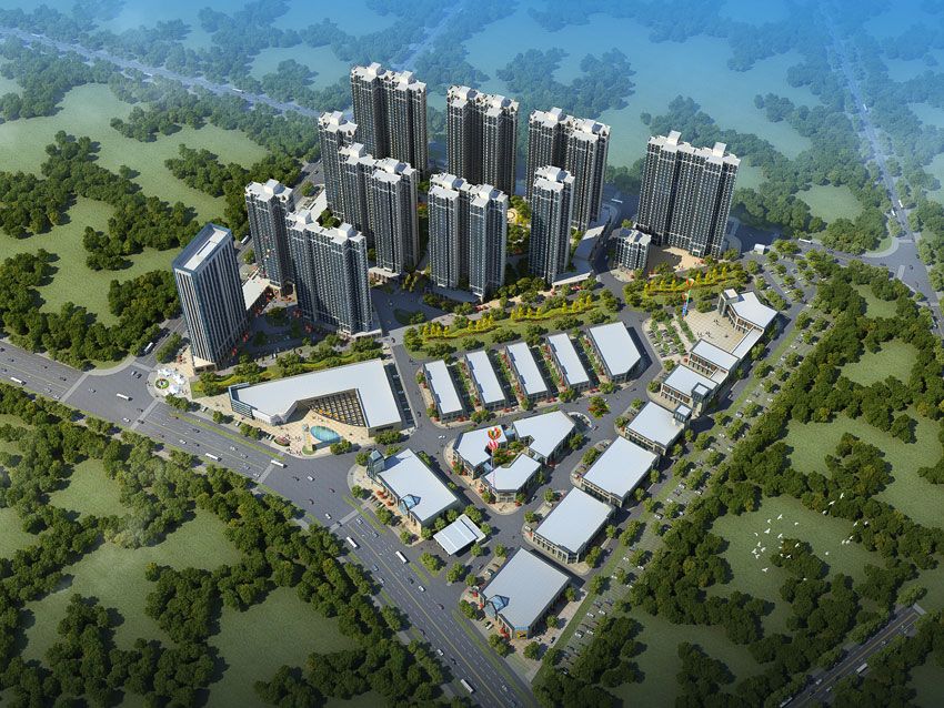 石门县金世纪中央公园2期实景图