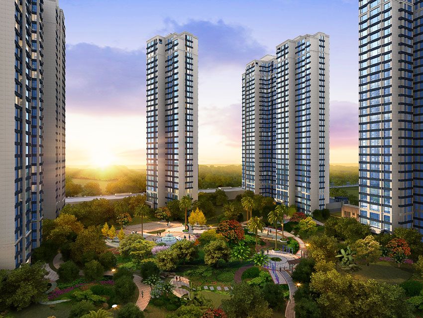 石门县金世纪中央公园2期效果图