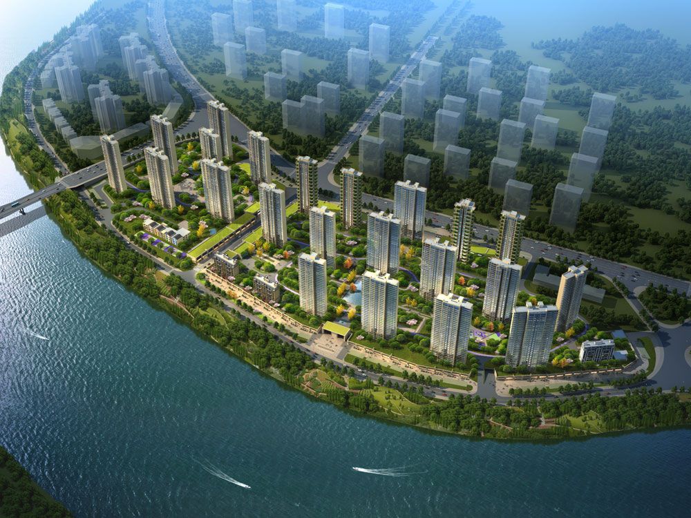 石门县碧水馨城实景图