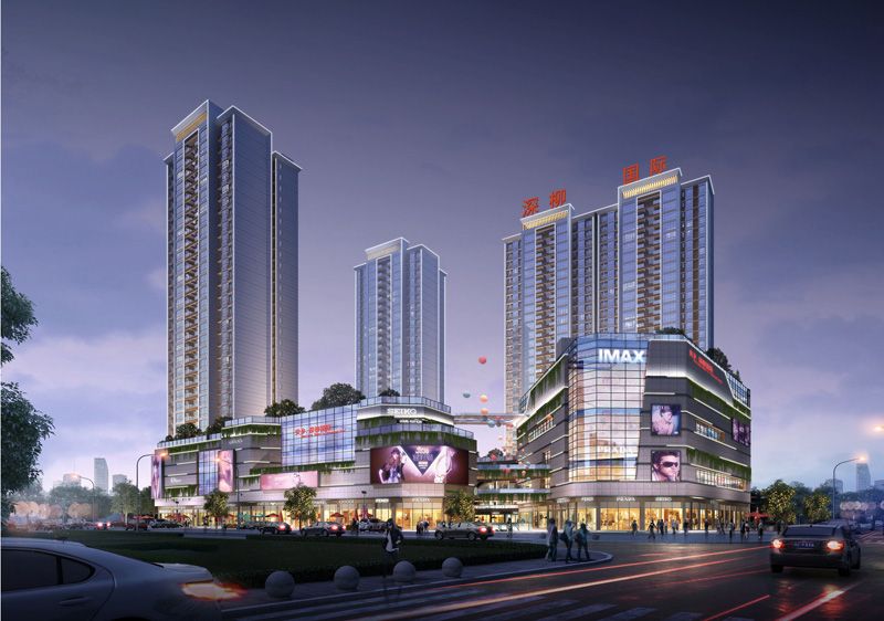 安乡县深柳国际效果图