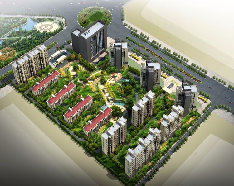 安乡县汇金国际城效果图