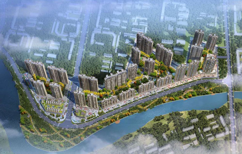 临澧县五洲东岸实景图