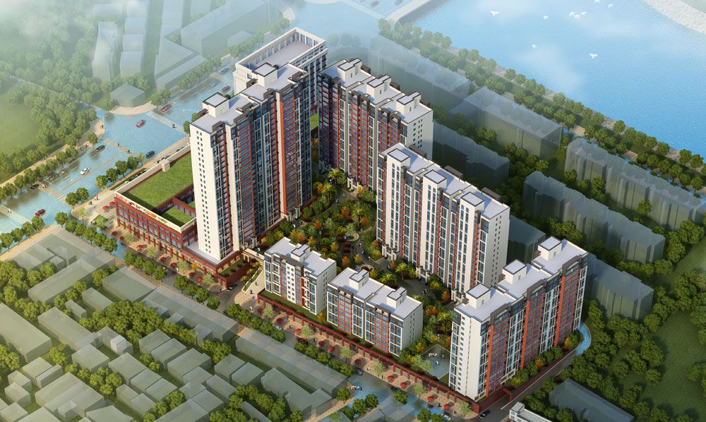 临澧县四季红新城实景图