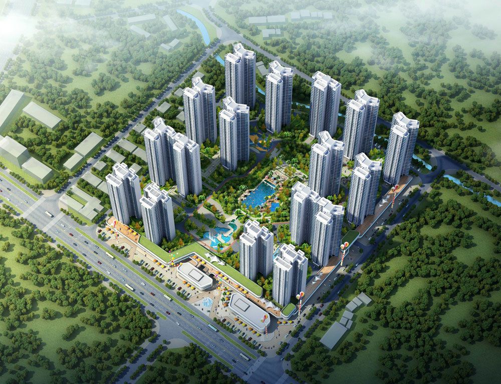 临澧县合兴新城实景图