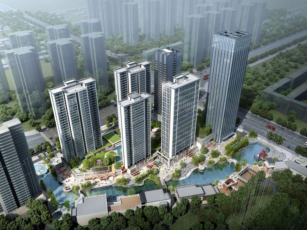 常德市汇景中央广场实景图