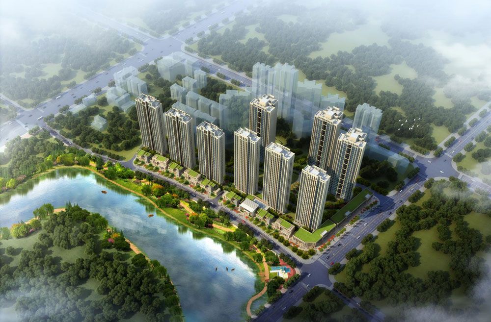 常德市穿紫河壹号实景图