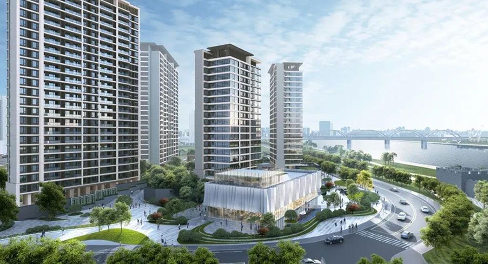 资阳区中铁银城江月效果图