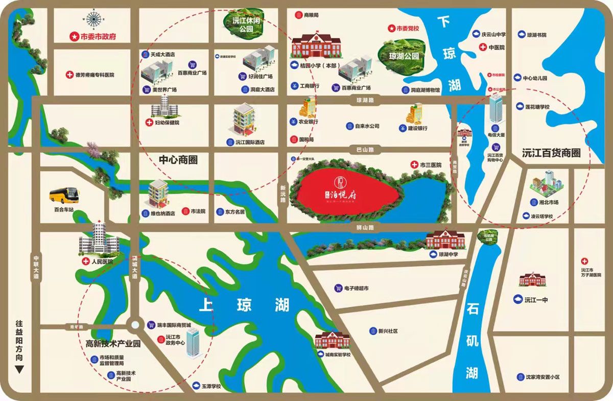 沅江市泊悦府区位图