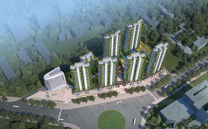 沅江市城市森林花园实景图