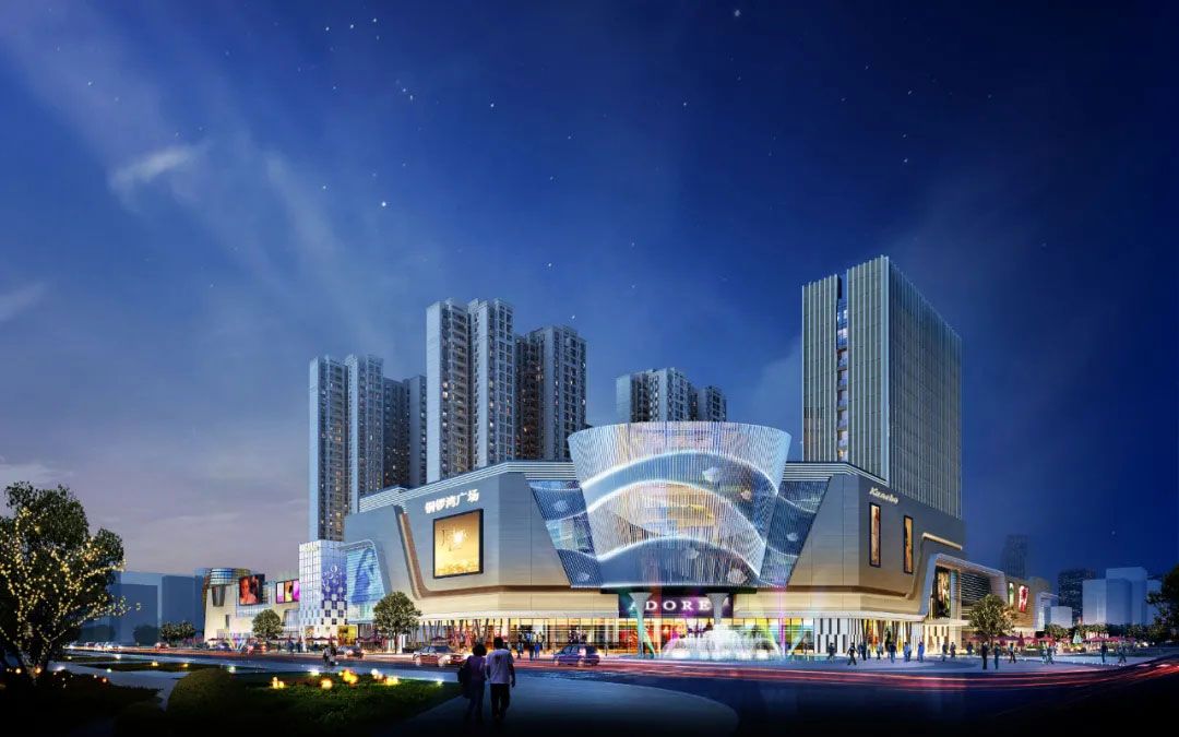 南县铜锣湾广场实景图