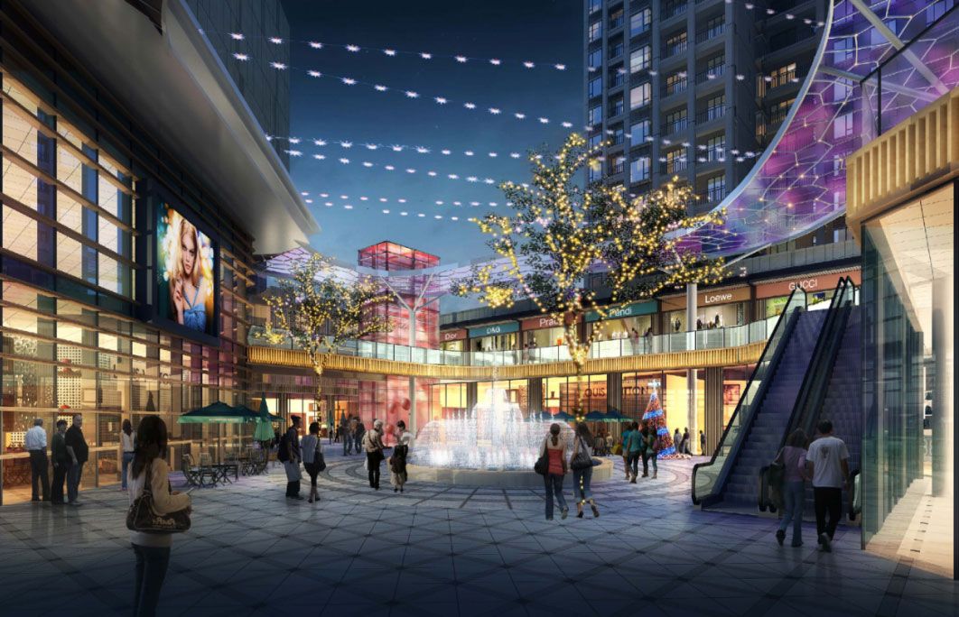 南县铜锣湾广场效果图