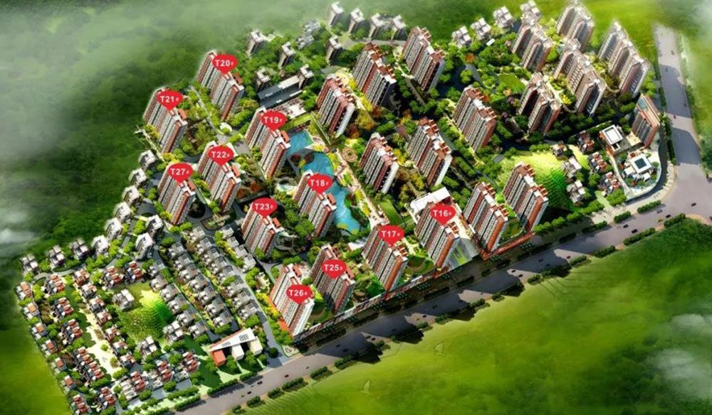 赫山区会龙山溪谷效果图