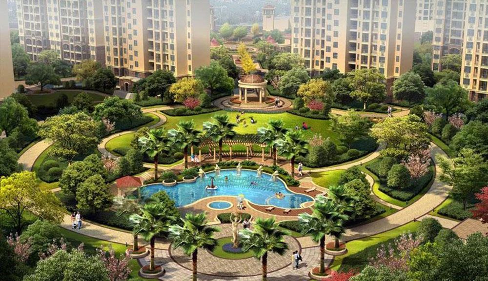 赫山区奥地利春天实景图