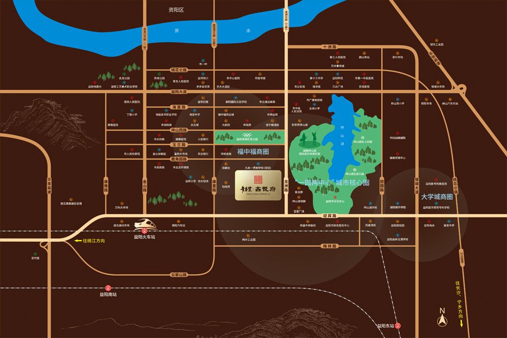 赫山区青春里鑫悦府区位图