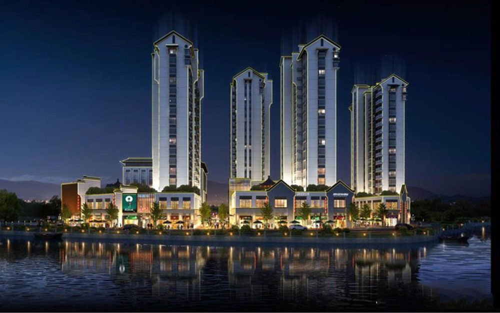 赫山区兰溪中心效果图