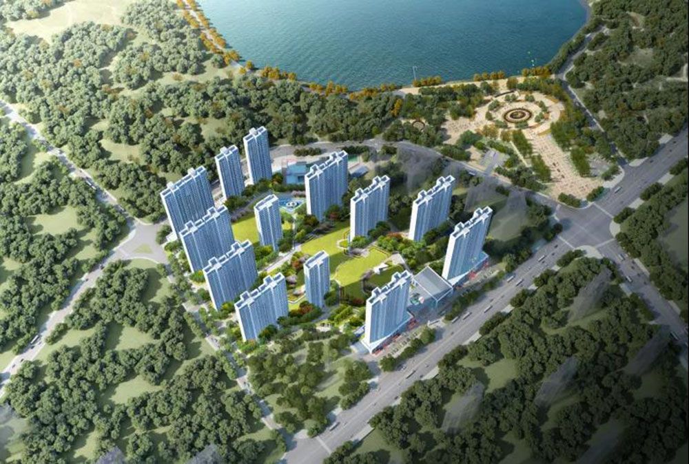 赫山区建工城城市之光实景图