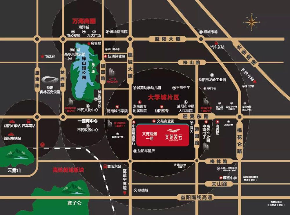 高新区文苑凌云区位图