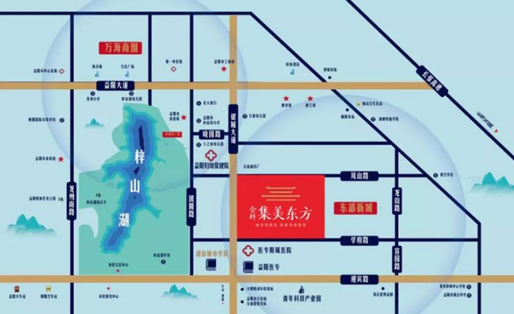 高新区金科集美东方区位图