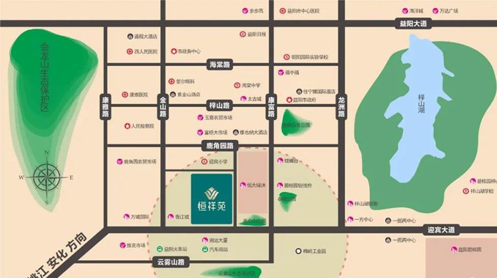 高新区恒祥苑区位图