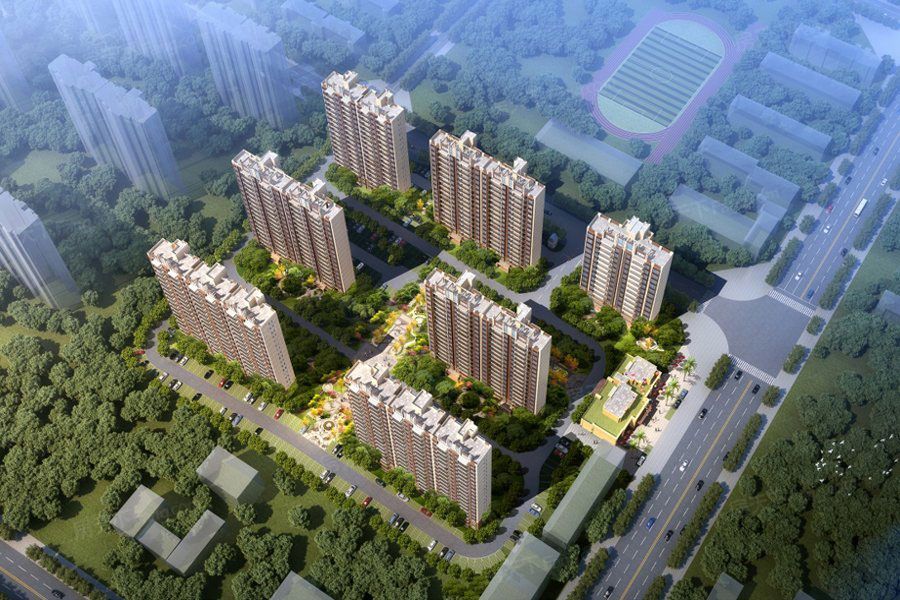 高新区大通湖碧桂园实景图