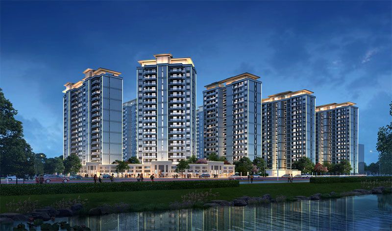 岳阳县新天地半岛公园效果图