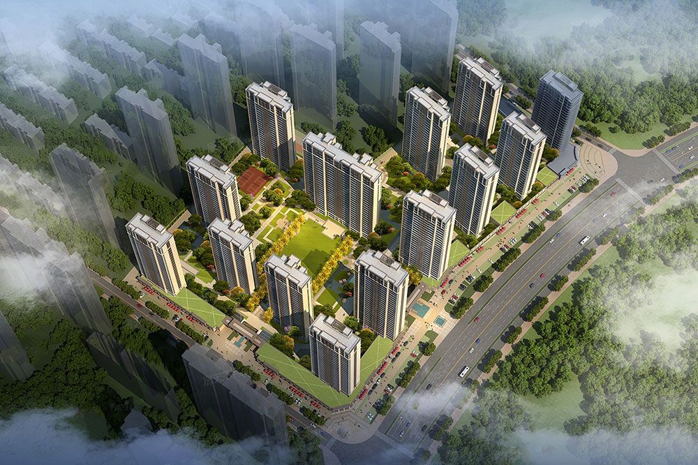 岳阳县富华观澜郡实景图