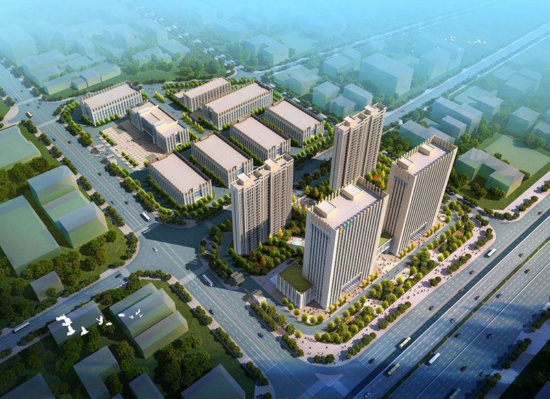 岳阳楼区智慧新城实景图