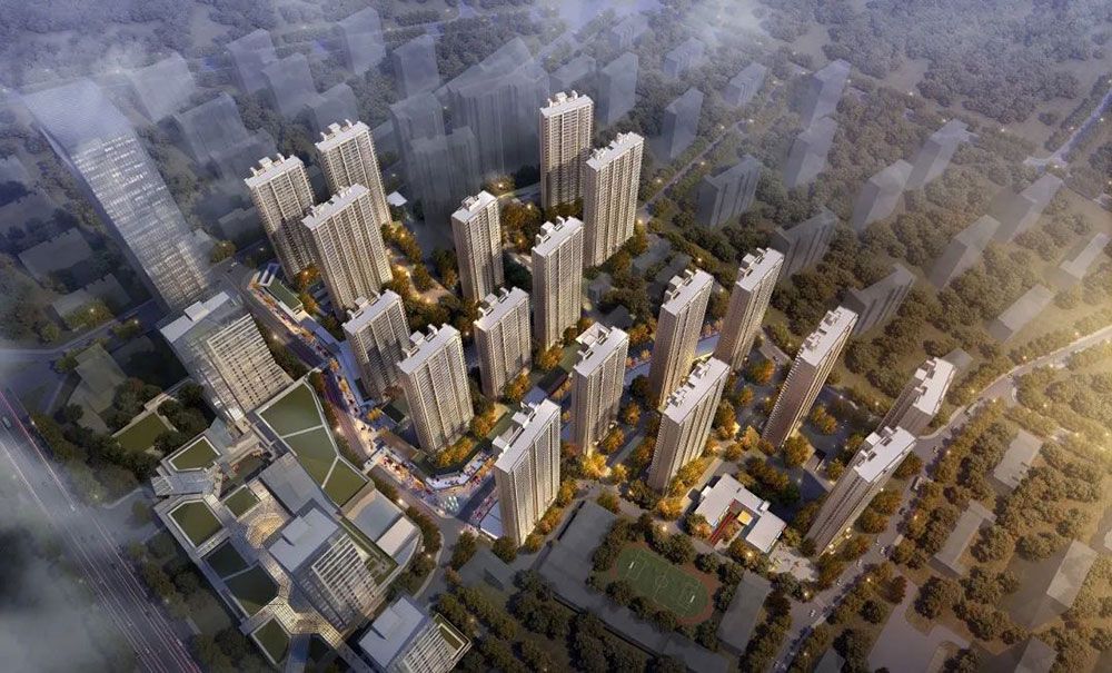 岳阳楼区城市之光实景图