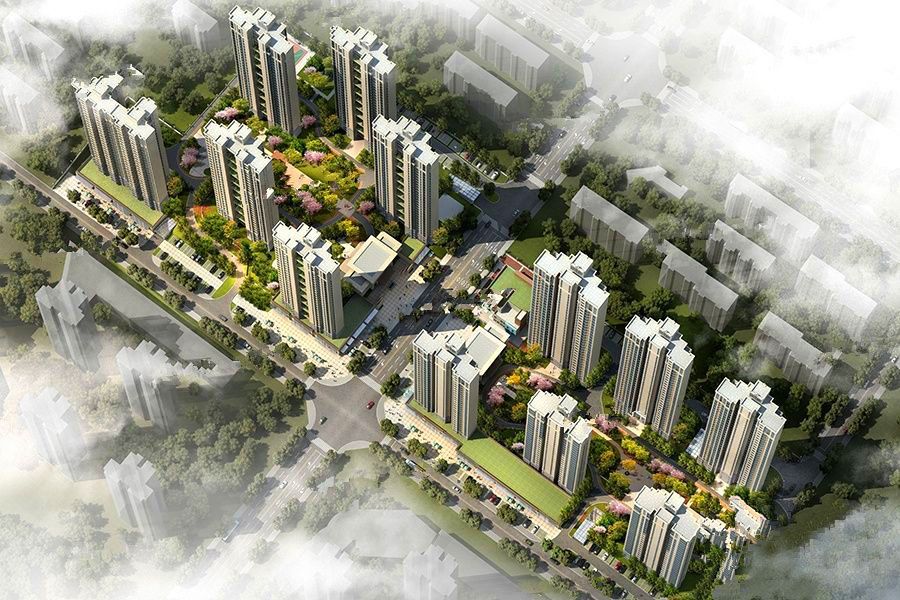 岳阳楼区天伦溪山府实景图