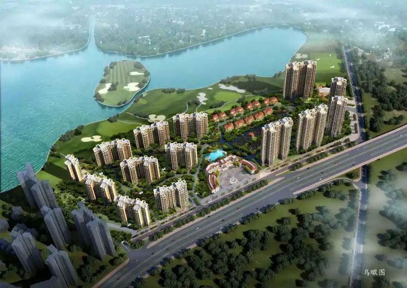 岳阳楼区洞庭国际半岛公园实景图